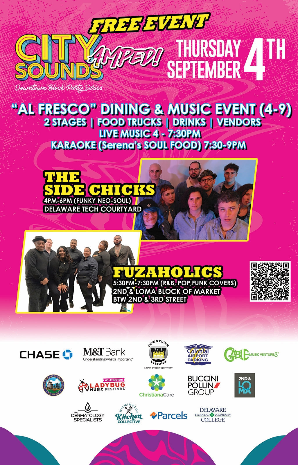 City Sounds Music Block Party Downtown WImington Delaware