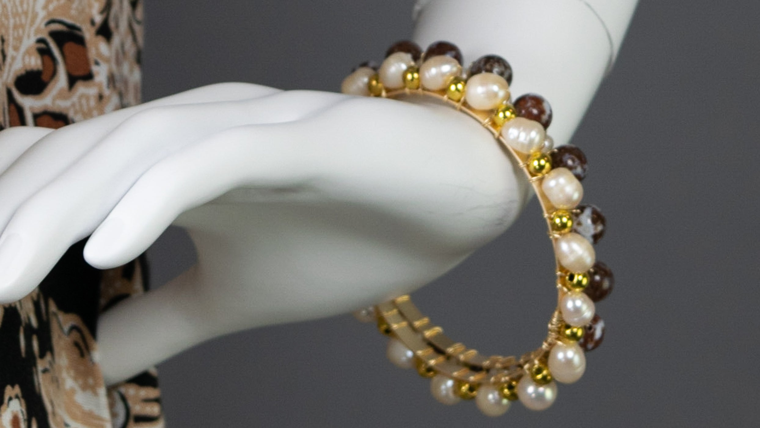 Wire Wrapped Bead Bangles