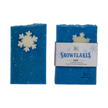 Artisan Made Vegan Bar Soap - Snowflakes