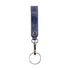 T5 Key chain strap handcrafted by designer Liv McClintock in smooth calf leather in atlantic denim blue.