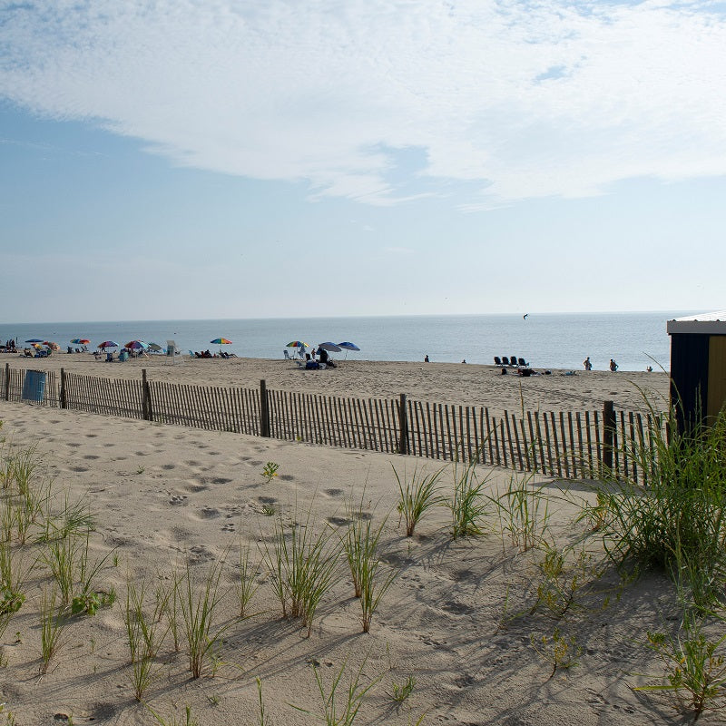 view of the Atlantic ocean from  Rehoboth Beach, Delaware USA