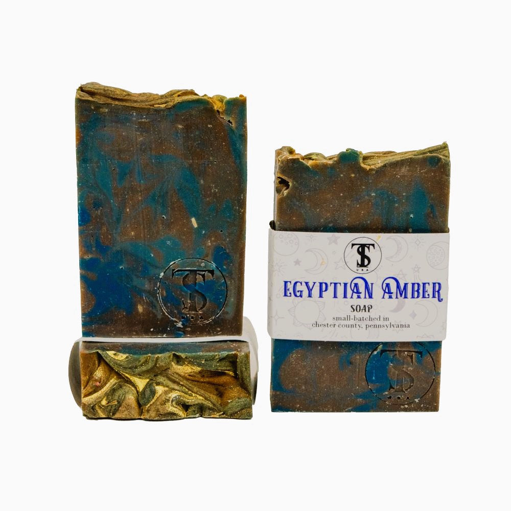 Town &amp; Shore Hancrafted + KC Essentials - Lux Vegan Body Bar Soap - Egyptian Amber