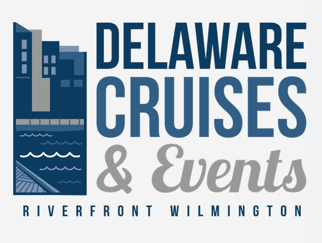 Logo shown of Delaware River Cruises in Wilmington Delaware, Image credit:  Delaware River Cruises