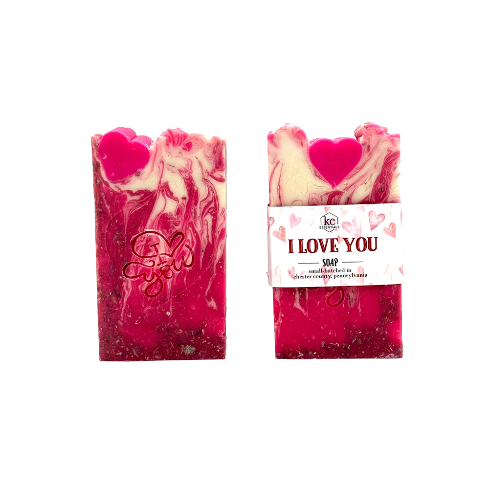 Artisan Made Valentine Bar Soap - I Love You