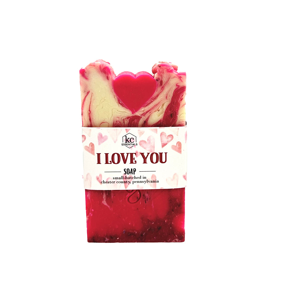 Artisan Made Valentine Bar Soap - I Love You