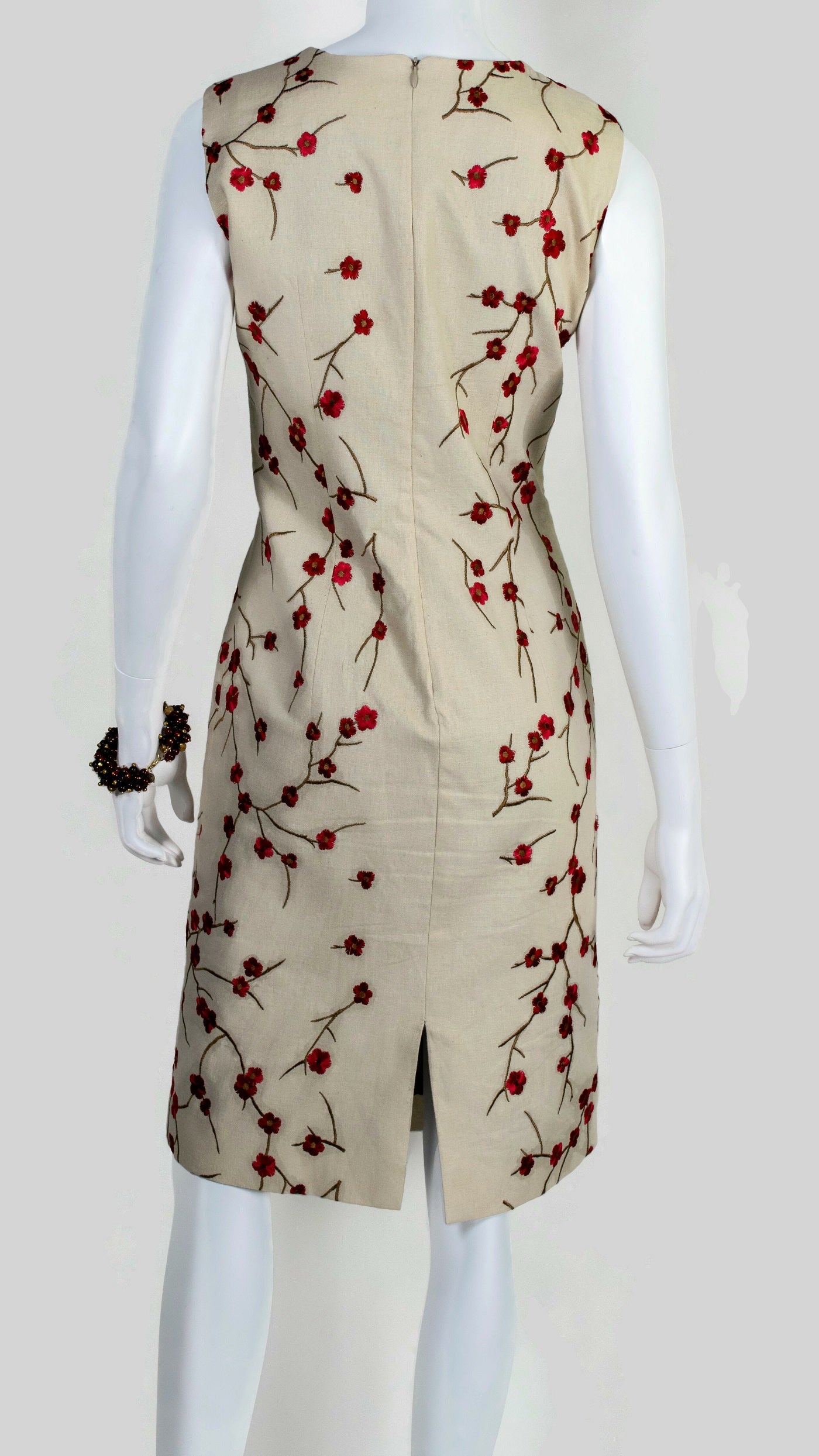 Linen Cherry Blossom Sheath