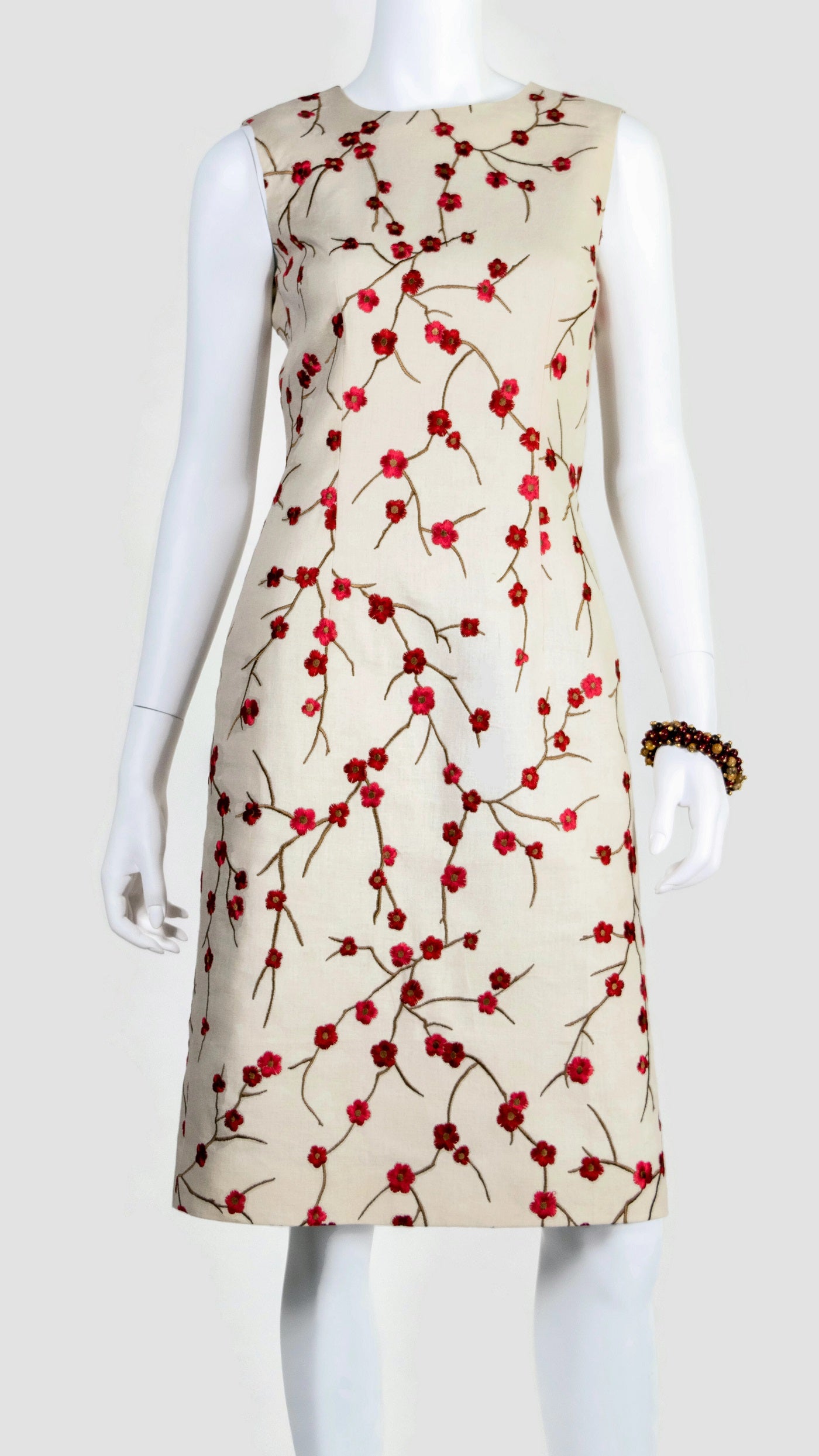 Linen Cherry Blossom Sheath
